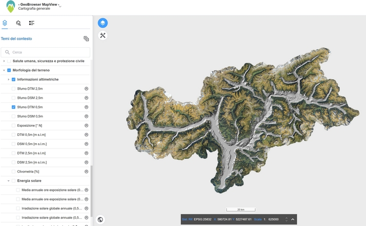 GeoBrowser MapView: nuove funzionalità per la Provincia di Bolzano