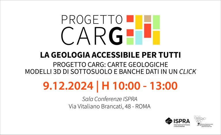 La geologia accessibile per tutti.  Progetto CARG: carte geologiche, modelli 3D di sottosuolo e banche dati in un click