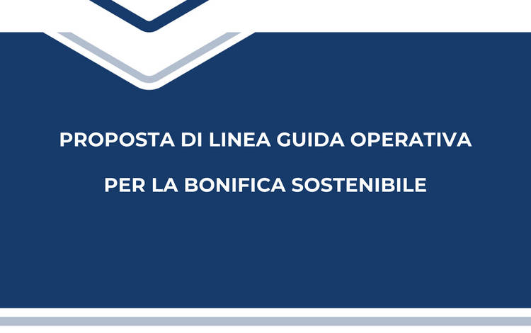 Assoreca, proposta Linea Guida Operativa per la Bonifica Sostenibile