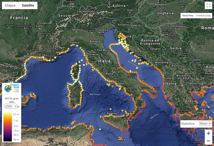 NEAM Tsunami Hazard Model, online la mappa interattiva